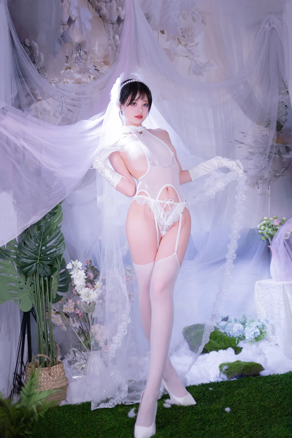 星黛鹿鹿 - No.015 白丝花嫁 [53P-576MB] tg@simisebaisi 【丝足阁】007.webp